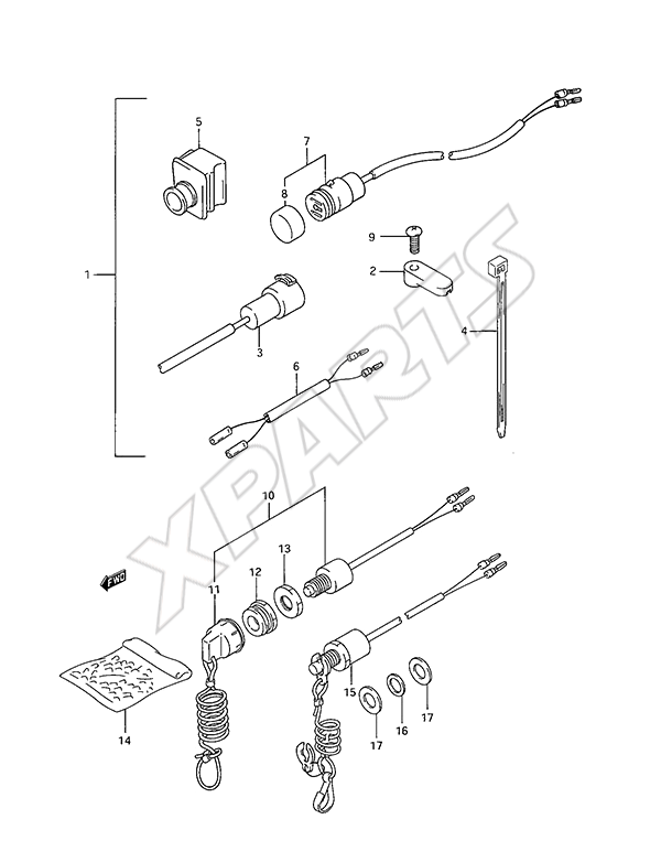  Opt: Electrical(Manual Starter 3) til Suzuki motor
